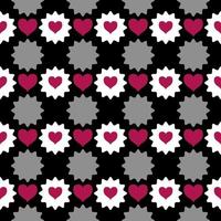 seamless geometric pattern seamless geometric pattern with hearts triangles photo