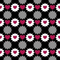 seamless geometric pattern seamless geometric pattern with hearts triangles photo