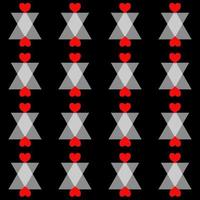 seamless geometric pattern seamless geometric pattern with hearts triangles photo