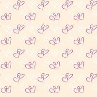 tarjeta de san valentín con corazón de patrones sin fisuras con fondo de corazones con estrellas flores coloridas foto
