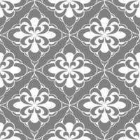 seamless tile pattern of abstract geometric white elements on a gray background, texture, design photo