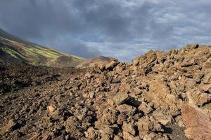 etna volcano caldera landscape photo