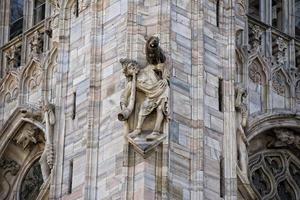 Milan 2005 Expo capital Cathedral statue detail photo