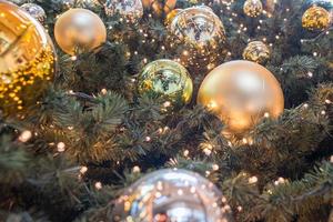 HAMBURG - GERMANY - December 30, 2014 - Christmas Tree in crowded shops of Euro Passage photo