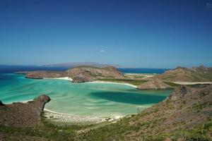 playa balandra aerial view la paz baja california photo