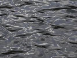 Water texture with reflecting sunlight looking like liquid metal photo