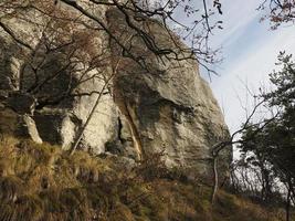 Bismantova stone a rock formation in the Tuscan-Emilian Apennines photo