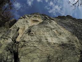 Bismantova stone a rock formation in the Tuscan-Emilian Apennines photo