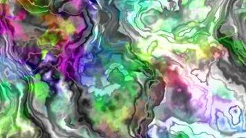 animación de fondo de vidrio líquido multicolor abstracto.película holográfica ondulada abstracta,película de textura degradada video