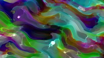 Abstract multicolor liquid glass background animation.Abstract wavy holographic movie,Gradient texture movie video