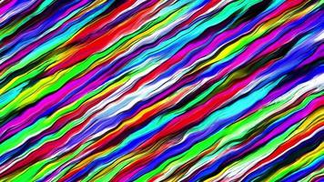 animation de lignes multicolores liquides torsadées abstraites, animation de fond géométrique abstrait. film géométrique holographique video