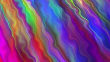 Abstract twisted liquid multicolor lines animation,Abstract geometric background animation.Holographic geometric movie video