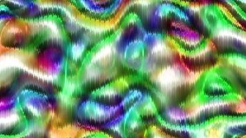 animación de fondo de vidrio líquido multicolor abstracto.película holográfica ondulada abstracta,película de textura degradada video