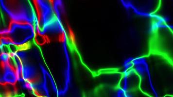 Abstract twisted liquid multicolor lines animation,Abstract geometric background animation.Holographic geometric movie video