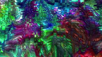 animación de fondo de vidrio líquido multicolor abstracto.película holográfica ondulada abstracta,película de textura degradada video