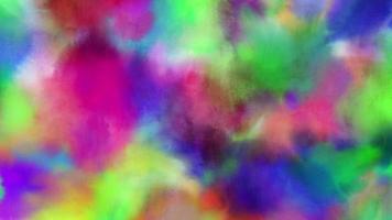 aquarell bunter hintergrund mit verlauf. mehrfarbiger Farbverlauf verschwommene Textur video