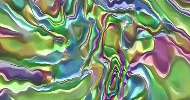 abstract vloeistof schitteren holografische achtergrond, golvend helling achtergrond animatie video
