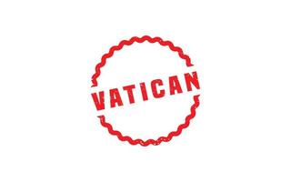 sello de goma vaticano con estilo grunge sobre fondo blanco vector