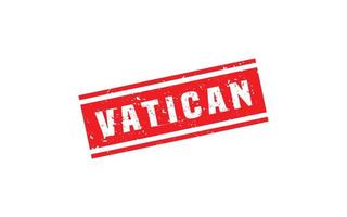 VATICAN rubber stamp with grunge style on white background vector