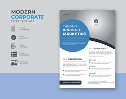 Corporate business flyer poster pamphlet brochure cover template design a4 paper size. for marketing, business proposal, promotion, advertise, publication, cover page template. vector