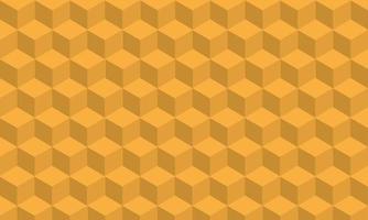 Diseño de fondo de patrón 3d con color amarillo, fondo 3d simple vector