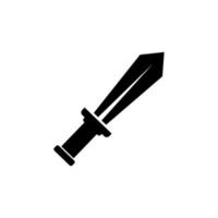 icono de vector plano de espada