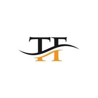 TF Letter Linked Logo for business and company identity. Initial Letter TF Logo Vector Template.