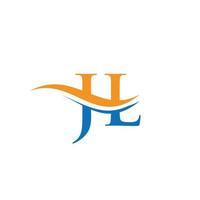 Monogram letter JL logo design Vector. JL letter logo design with modern trendy vector