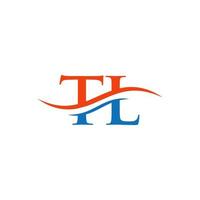 plantilla de vector de diseño de logotipo de empresa de letra tl inicial con una moda mínima y moderna. diseño de logotipo tl para empresas y construcción