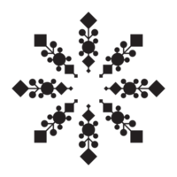 abstrakte geometrische Schneeflockendiamanten und -kreise png