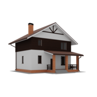 3d house isolated png