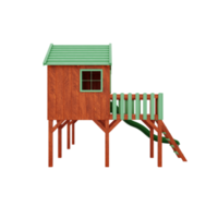 Kids playhouse with a slide png