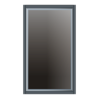 Vintage simple dark Window in realistic style. Wood Frame. Colorful PNG illustration.