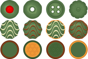 gran juego de galletas caseras de diferentes sabores en galletas de pastelería png