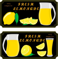 Various sweet tasty natural lemonade png