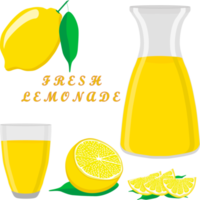 varias limonadas naturales dulces y sabrosas png