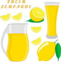 Various sweet tasty natural lemonade png