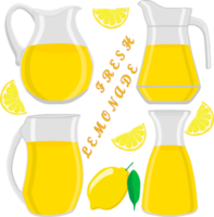 Various sweet tasty natural lemonade png