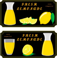 varias limonadas naturales dulces y sabrosas png