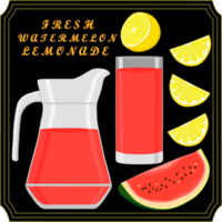 Various sweet tasty natural lemonade png