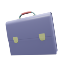 3D Business Briefcase Illustration png