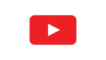 diseño de logotipo de youtube vector