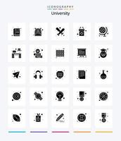 Creative University 25 Glyph Solid Black icon pack  Such As geography. speech. baseball. rostrum. podium vector