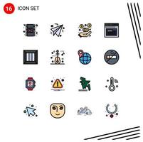 16 Creative Icons Modern Signs and Symbols of logistic business investment box web Editable Creative Vector Design Elements