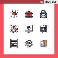 9 Creative Icons Modern Signs and Symbols of knowledge cold text food autumn Editable Vector Design Elements