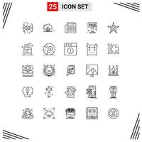 25 Creative Icons Modern Signs and Symbols of men sign computing board sale Editable Vector Design Elements