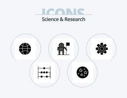 Science Glyph Icon Pack 5 Icon Design. . science. science. setting. cog vector