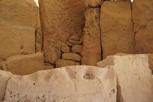 sitio arqueológico del templo megalítico de malta foto