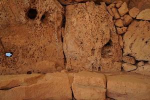 sitio arqueológico del templo megalítico de malta foto