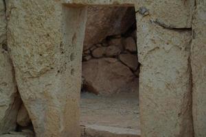 Malta megalitic temple archeological site photo